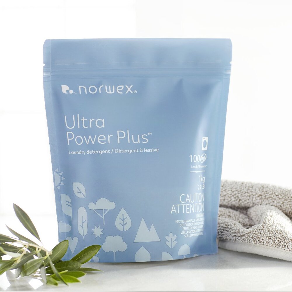 Norwex Ultra Power Plus Laundry Detergent 2.2lb 1kg 100 He Load